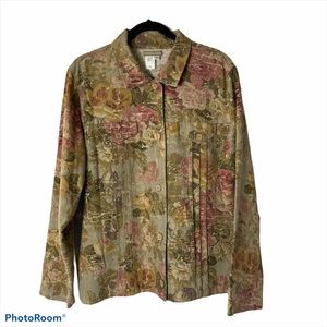 Coldwater Creek Floral Print Jacket